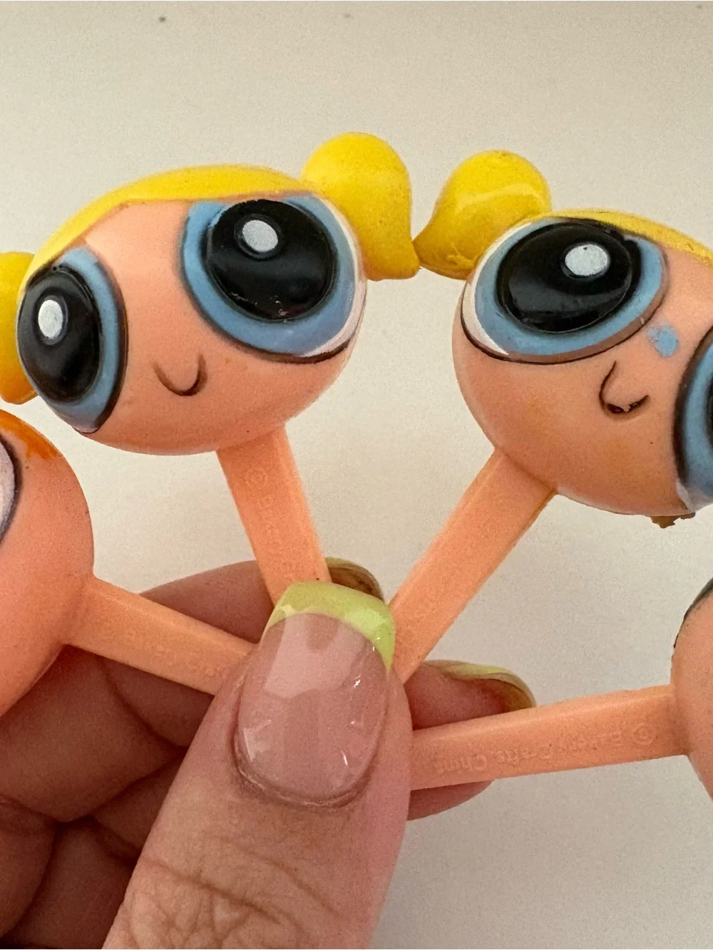 Vintage Y2K Lot Of 4 Powerpuff Girls Cake Cupcake Desert Toppers Nostalgic